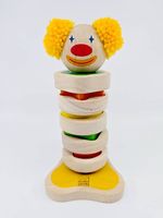 Clown à empiler en bois neuf