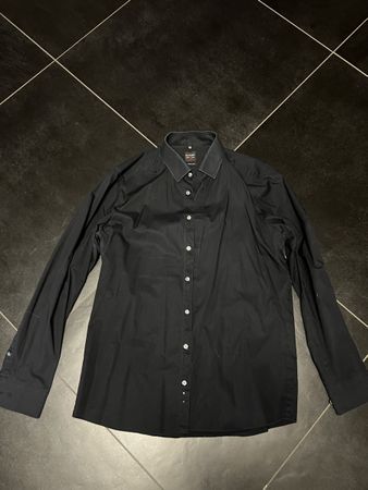Olymp Hemd Body Fit Grösse 42 schwarz gebraucht