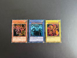 Ra - Obelisk - Slifer - Colored Backs - Rot + Blau + Gelb