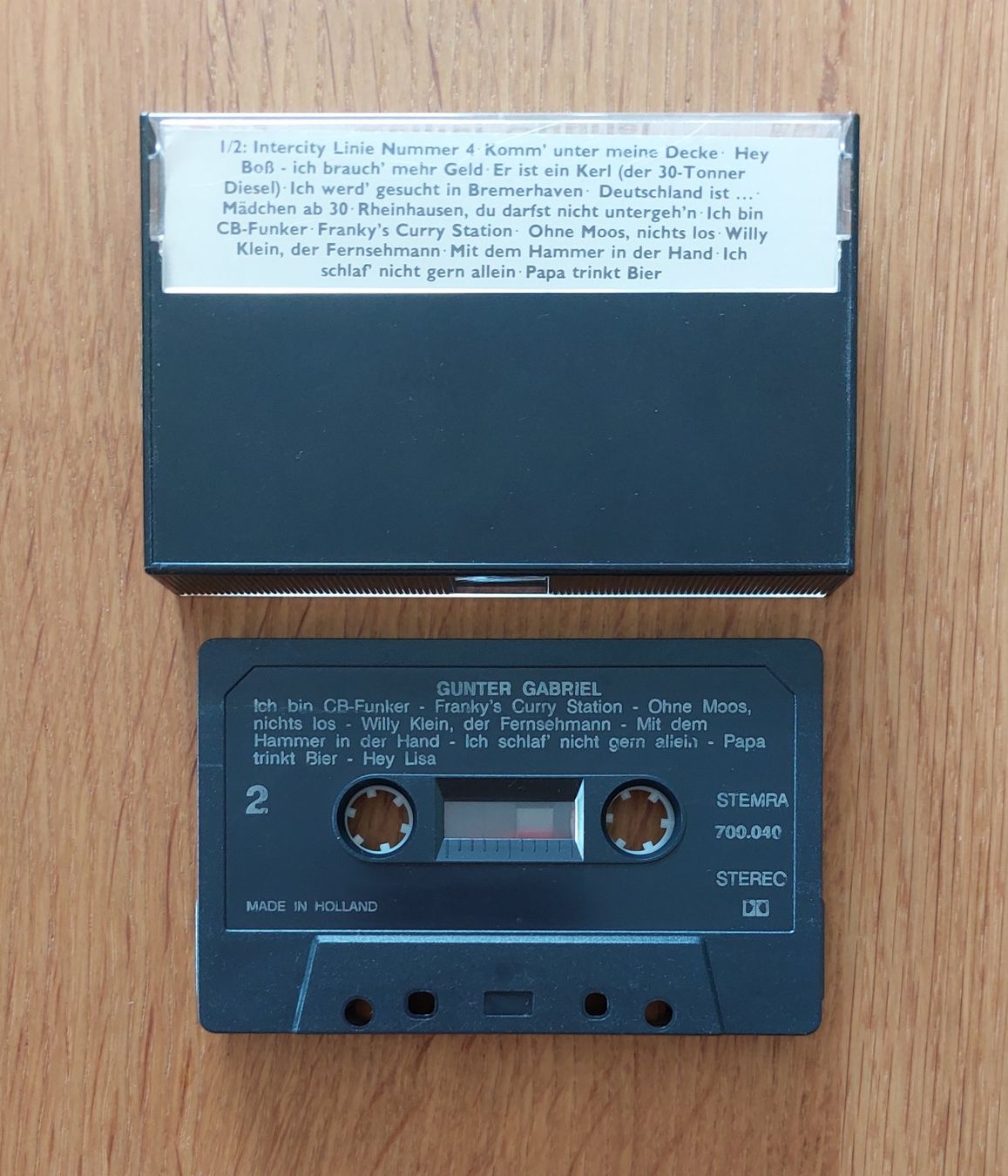 Kompaktkassetten: Gunter Gabriel - Musikkassette – Gebraucht aus Küsnacht ZH von MADZH 1