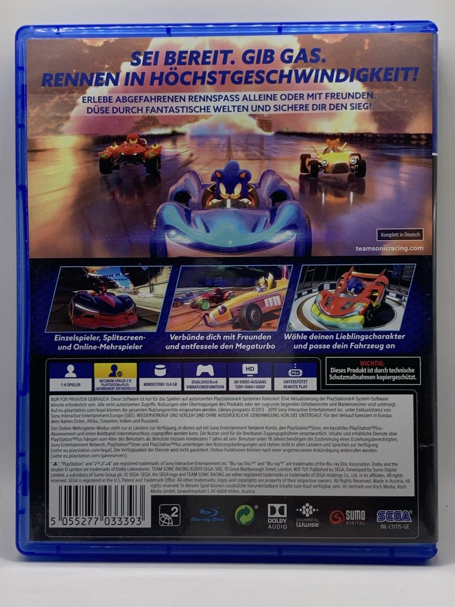 Sony Spiele: Team Sonic Racing - PS4 – Gebraucht aus Ostermundigen von RG-Collector 1