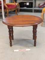 Kleiner runder Klapptisch, Salontisch, Beistelltisch, Holz