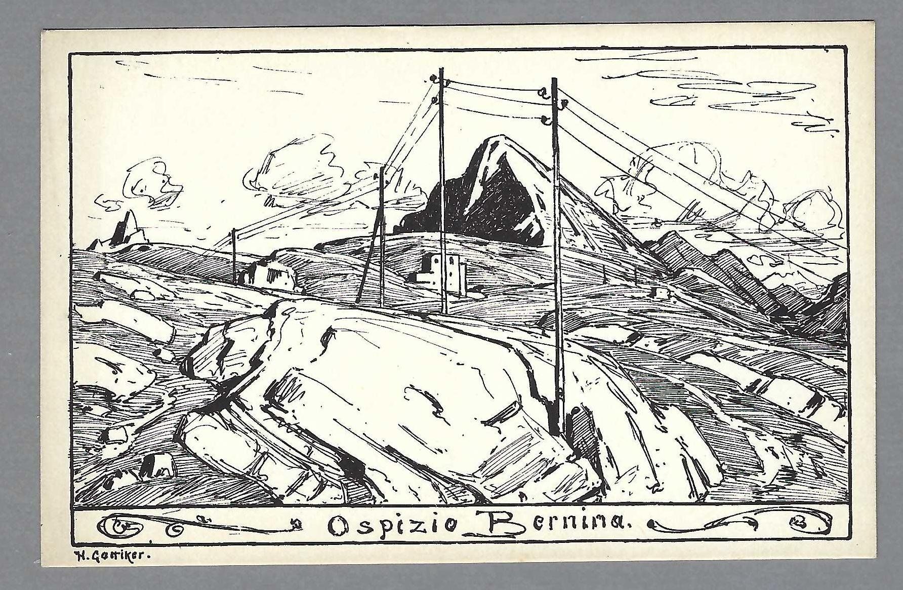 Cartoline postali: OSPIZIO BERNINA, * – Usato da Pura venduto da ulisse1957