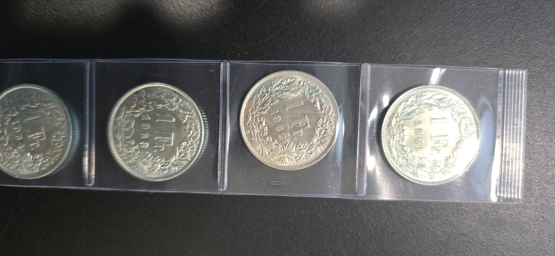 Alle Münzen: 1chf 1961 a 1967 SUP – Gebraucht aus Fribourg von yan_z5fr 1