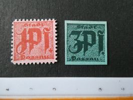 Dt. Reich o.J., Passau Bayern, Set 1 und 3 Pfennig