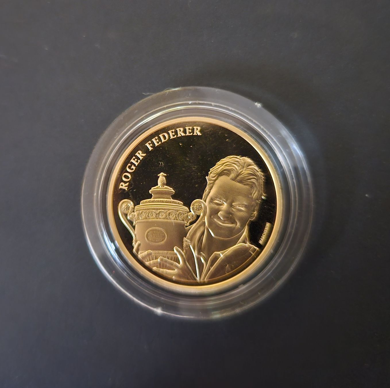 Tutti le monete: Goldmünze 50 Fr. Roger Federer – Nuovo (secondo la descrizione) da Winterthur venduto da ManuM88