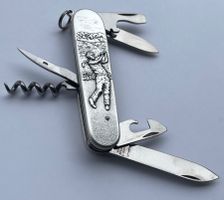 Victorinox-Offiziermesser Sujet“ Golfer“ ,silbrig und neu