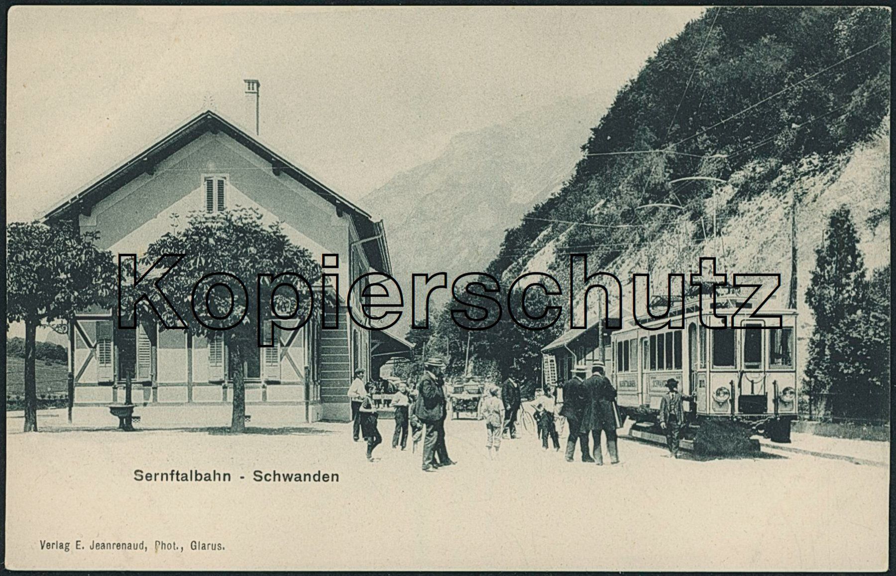Cartoline postali: GL Schwanden - Bahnhof - Bahn SeTB – Nuovo (secondo la descrizione) da Schindellegi venduto da leecollect