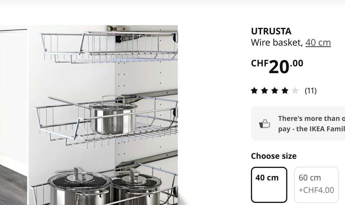 Ikea Scaffali: 5 x Pull-out metal drawer insert for cabinet good condition – Usato da Marin-Epagnier venduto da maria_economidis 2