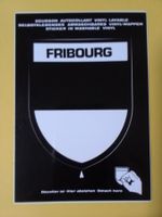 AK Abziehbild Autocollant Wappen Fribourg