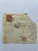 Antike Briefmarke Sitzende Helvetia 1874