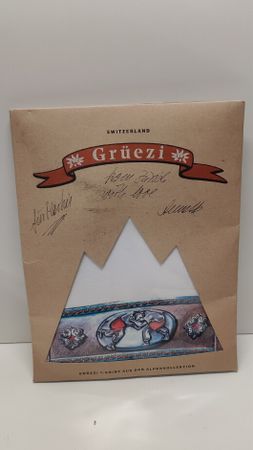 Grüezi T-Shirt Alpenkollektion, Ringkampf Motiv Gr. L  (L28)