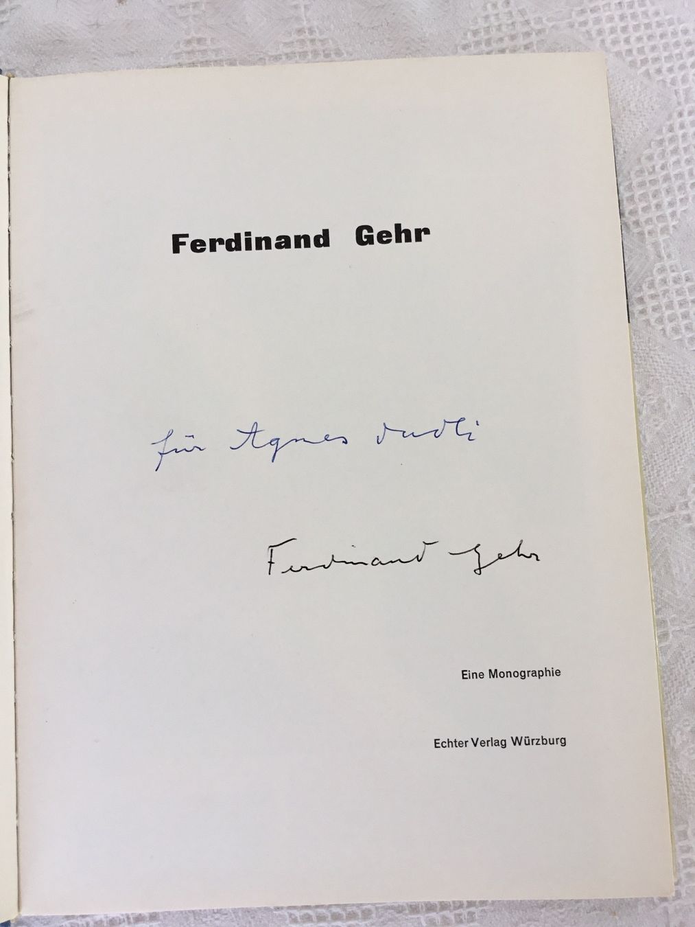 Autografi: Seltenes handsigniertes Ferdinand Gehr Buch – Usato da St. Gallen venduto da chamilla 1