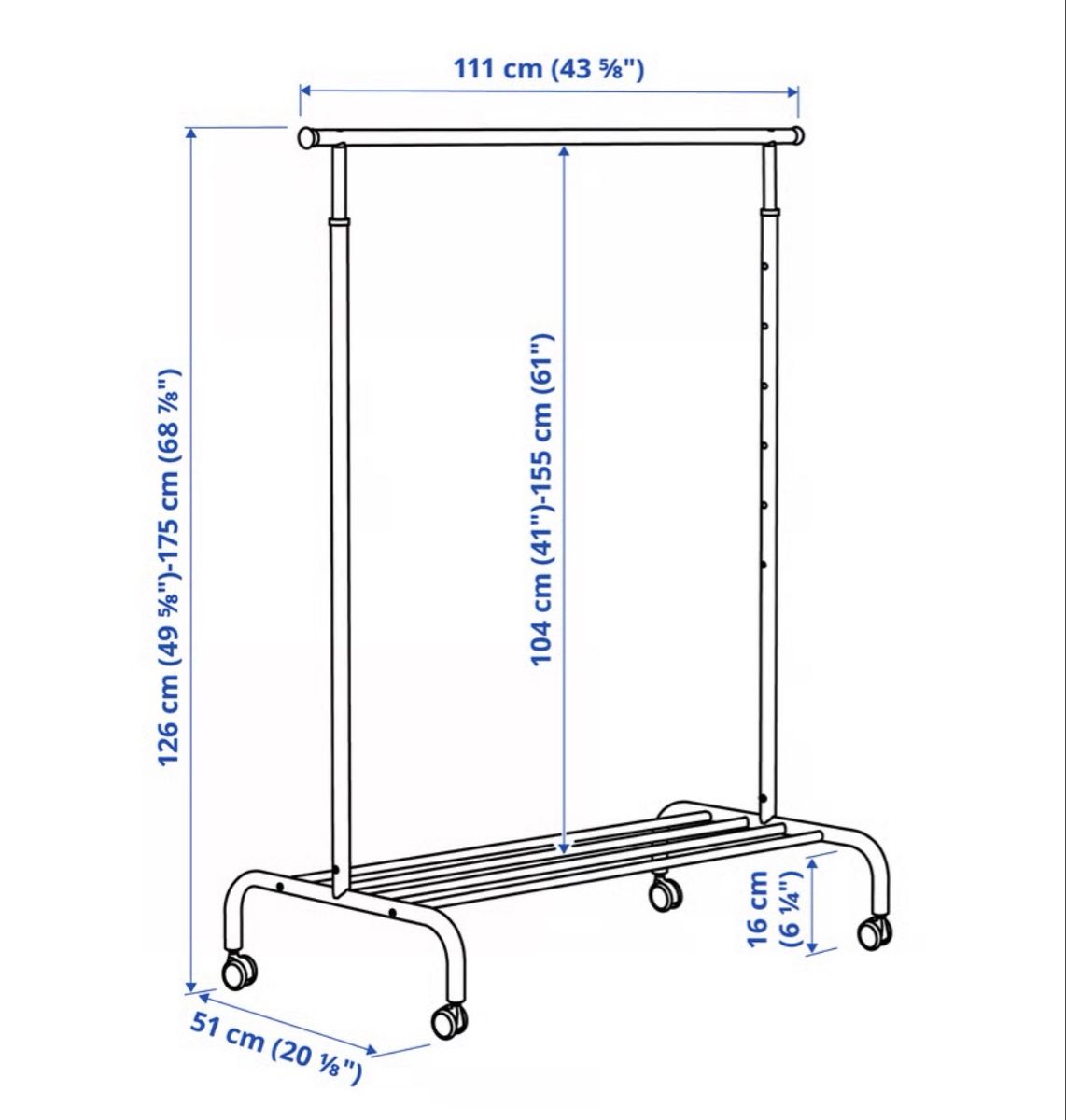 Ikea Guardaroba: Ikea Kleiderstange Riggs  – Usato da Basel venduto da lus_nnk8 1