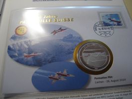 Medaillenbrief Patrouille Suisse, 2014, Formation Flirt