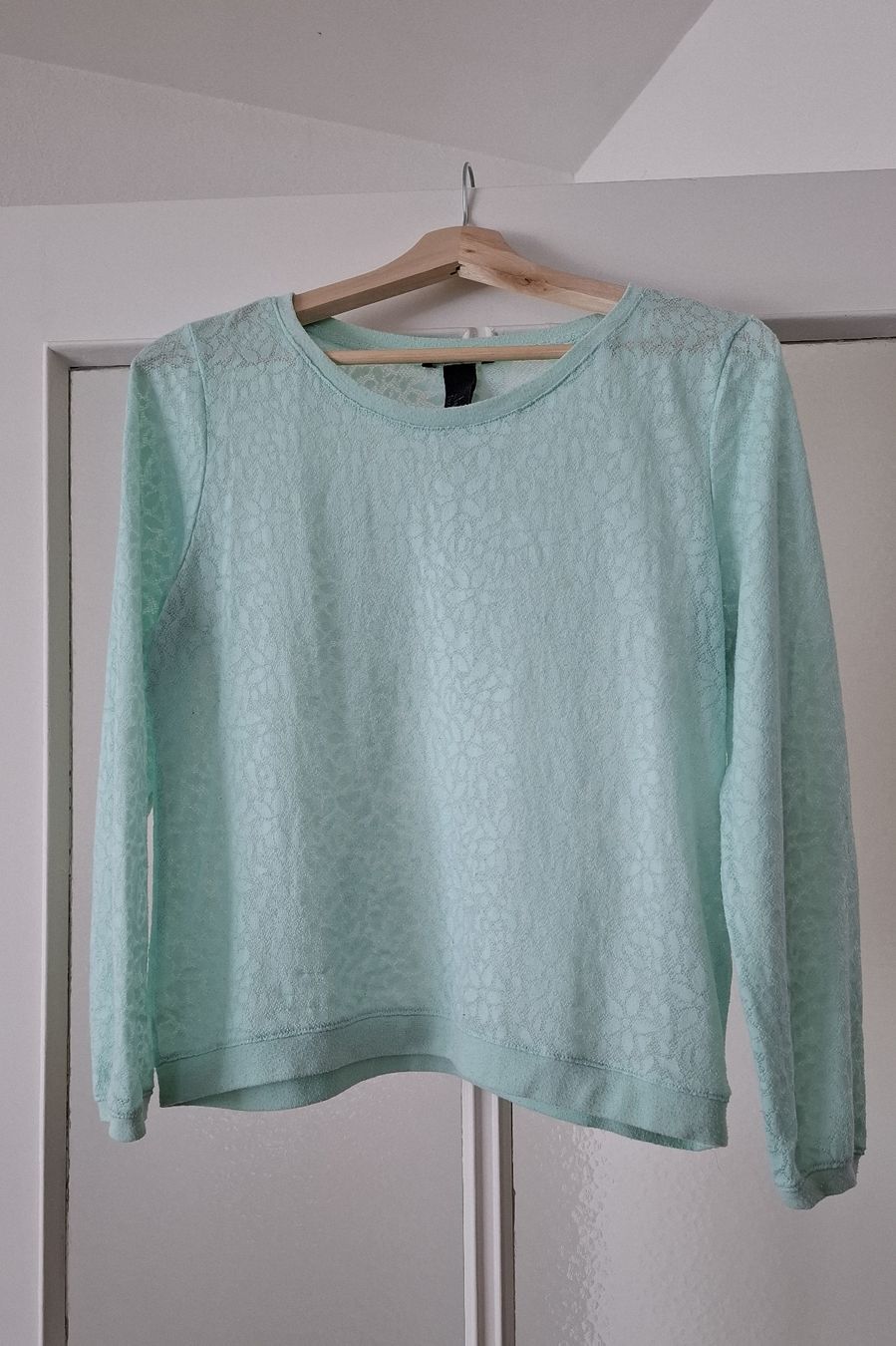 H&M Maglioni & Felpe: Pull léger vert menthe H&M – Usato da Vevey venduto da latessinoise