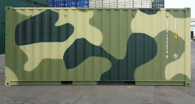 Altro per Ufficio & Commercio: 20' Seefrachtcontainer / Tarnfarbe Armee – Usato da Bern venduto da Containerhandel 5