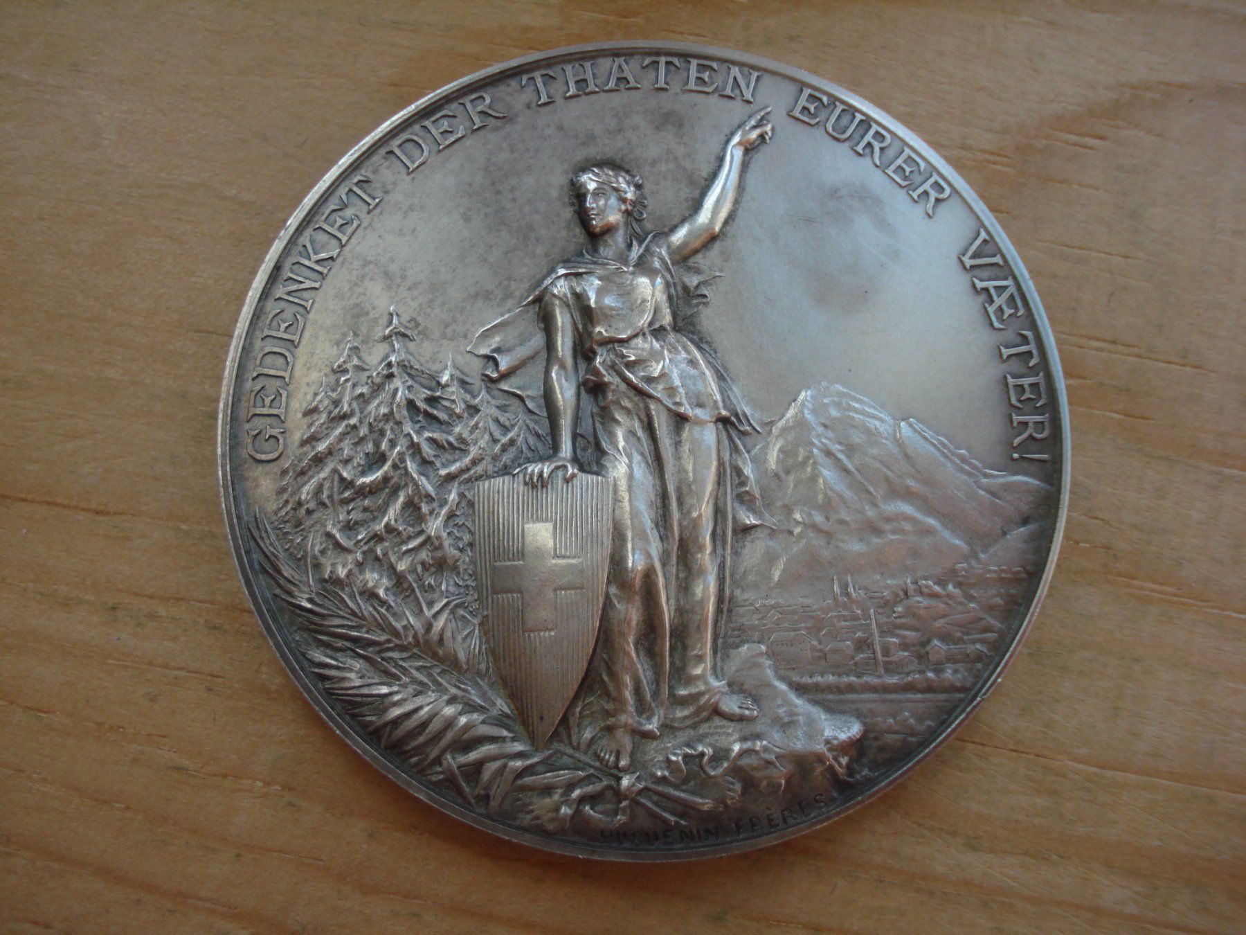 Medaglie: (M3) Swiss shooting Glarus 1892 808b – Usato da Erlach venduto da Net-Coins 1