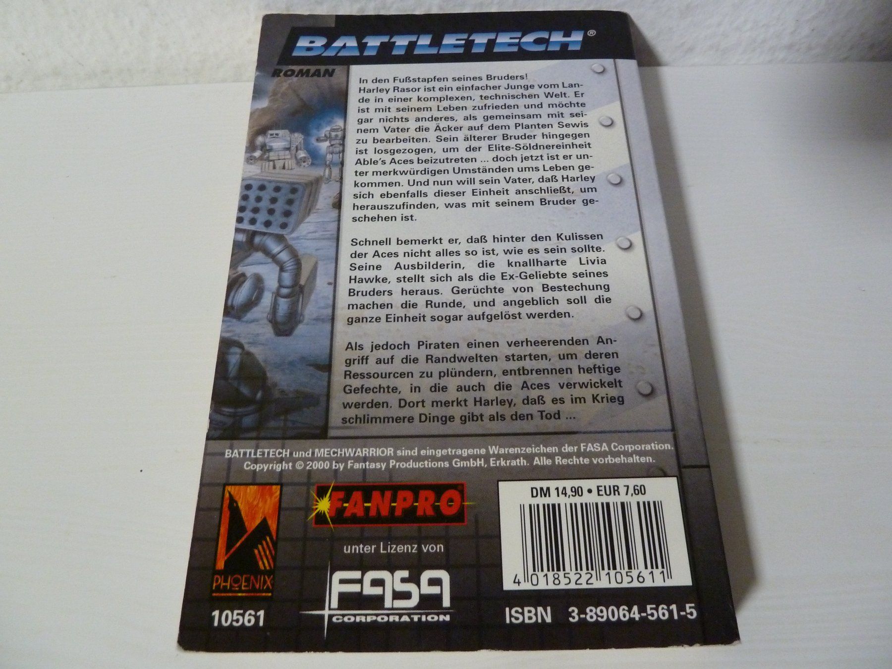 Libri: Battletech: MechWarrior (3) Blutsverrat (B.L.Pardoe & M.Odom – Usato da Abtwil SG venduto da PFu_5i_u5 1