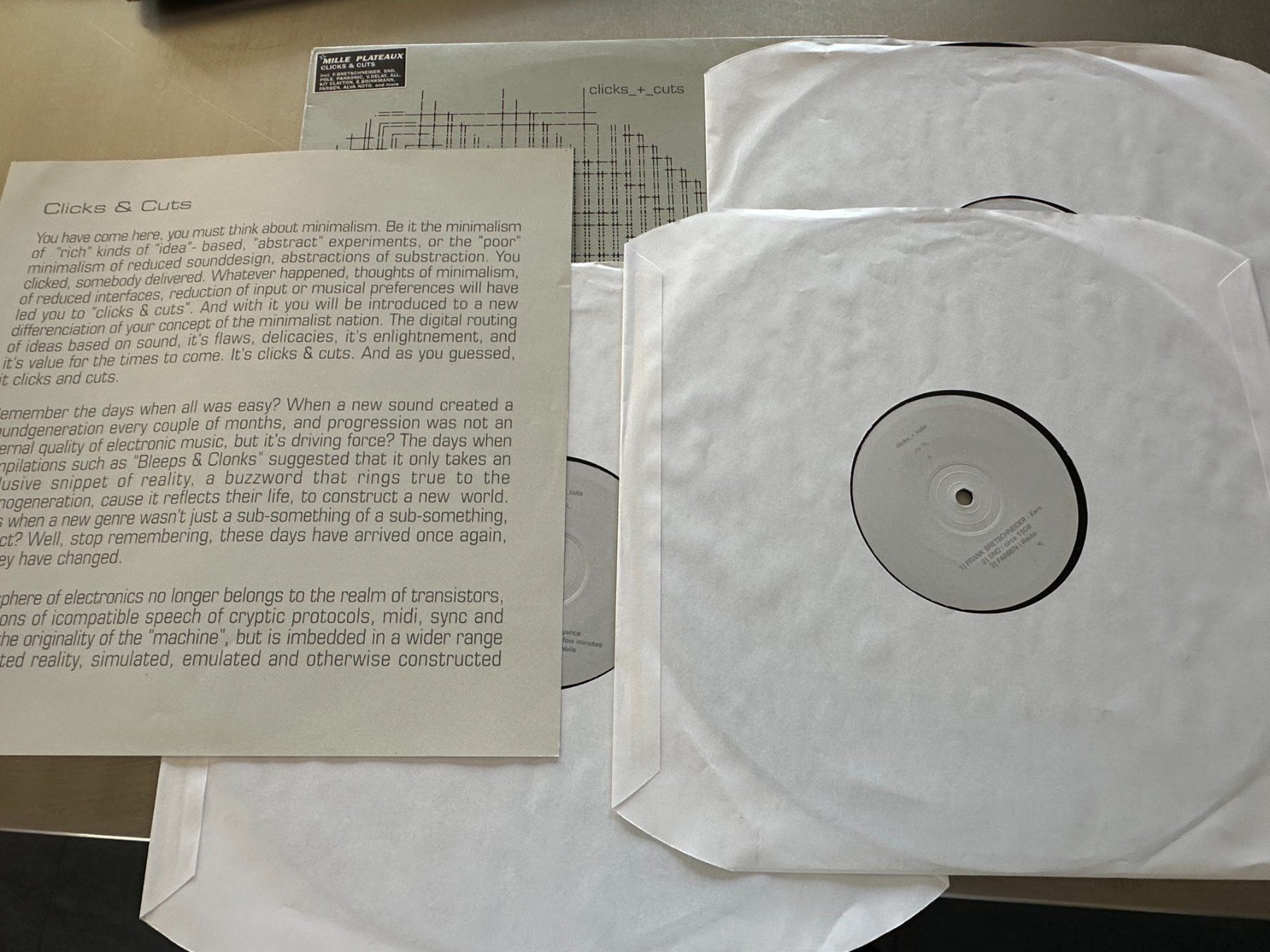 Vinyles: CLICKS + CUTS 3LPS - ALVA NOTO - PANSONIC - FARBEN - POLE... – D'occasion à Sion par jaipur1401 5