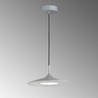LED Pendelleuchte, Dimmer, 45 cm Ø, Grau