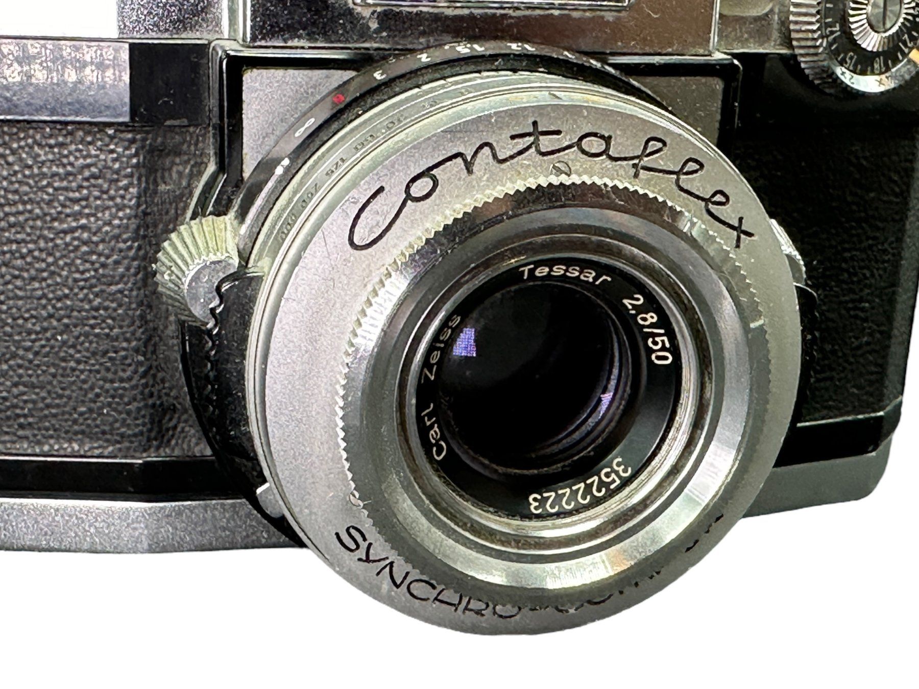 Appareil Photo Zeiss Ikon Contaflex – Synchro-Compur – Objectif Tessar – Vintage – Non Testé
