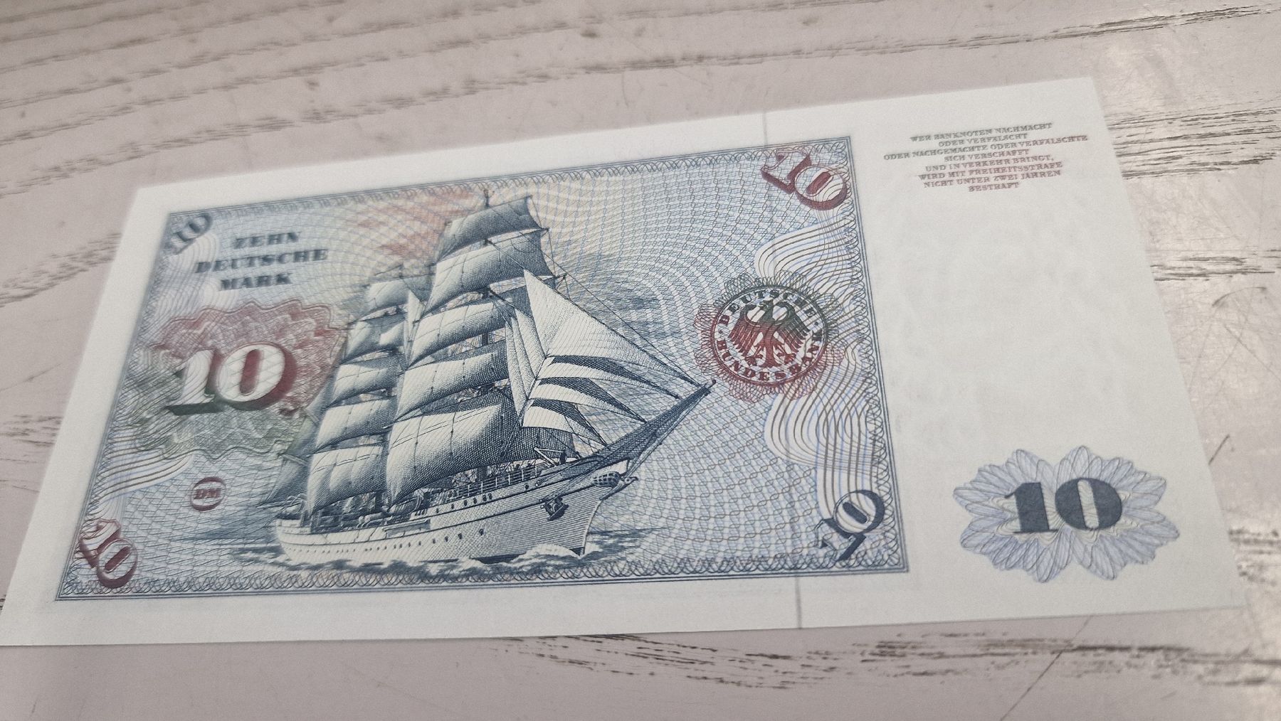 Billets de banque: 10 Deutsche Mark Banknote 1970  – Neuf avec emballage d'origine à Herisau par Antiques.AR 1
