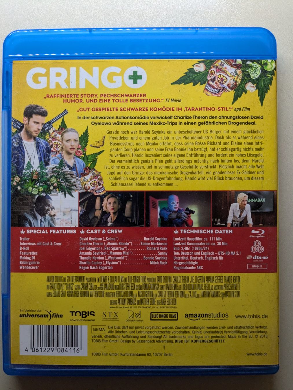 Tutti i DVDs: "Gringo" mit Charlize Theron [Blu-ray] – Usato da Port venduto da gecotom 1
