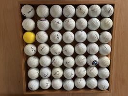 50 gerauchte Golfbälle alle in gutem Zustand