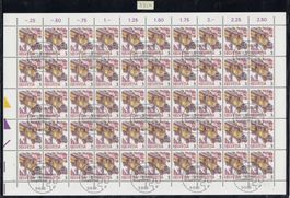 731-742 Bogensammlung, Nummern s. Text, off. FD-Stempel Bern