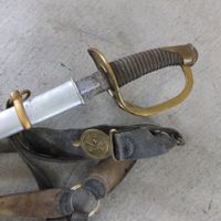 Schweizer Artillerie-Säbel Ord. 1867 mit Gurt, Samuel Hoppe