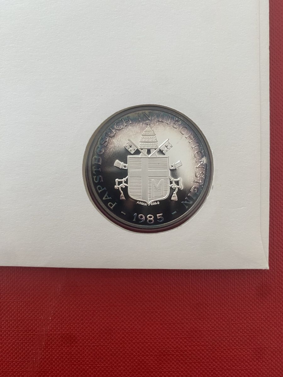 Médailles: Silbermedaille Papst in Liechtenstein – Neuf (Voir description) à Muralto par Alex1912 2