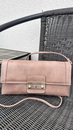 Sac à main Picard, cuir, rose poudré, parfait état!