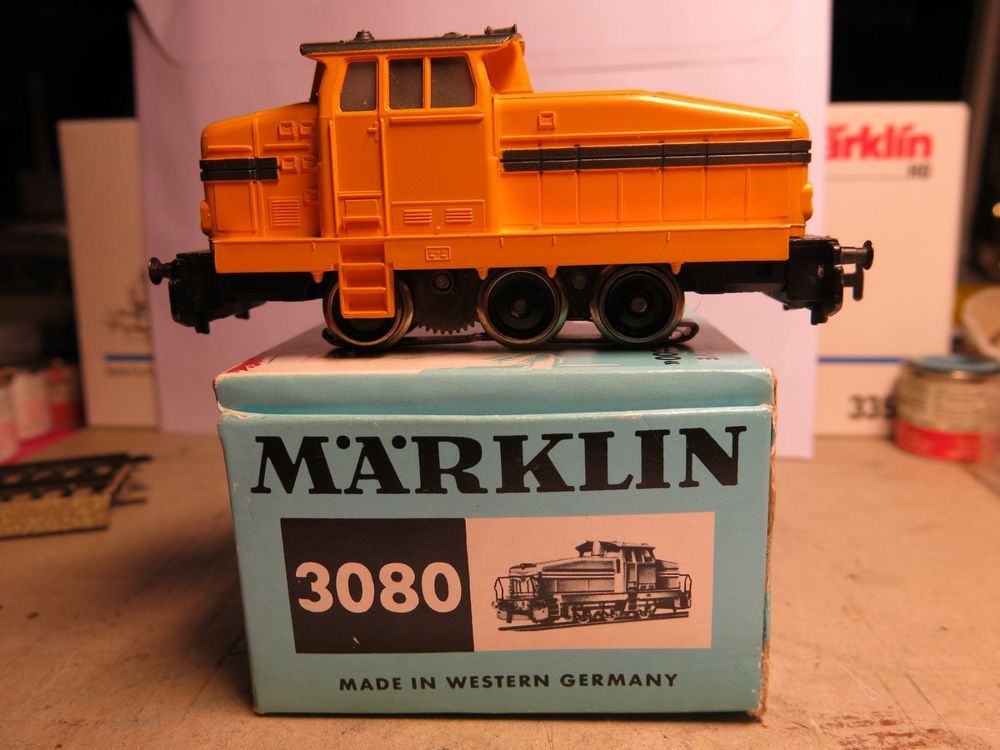 Märklin 3080 Ho Db Diesel-Hydraulic Locomotive Type DHG 500 Yellow 3 Rail Box   Instructions Leaflet P Image 530430 Grande