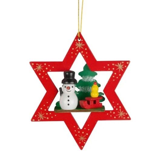 Tutte le decorazioni: Baumschmuck Sterne 11cm Holz rot – Nuovo e nell'imballaggio originale da Basel venduto da Seifehuesli 4