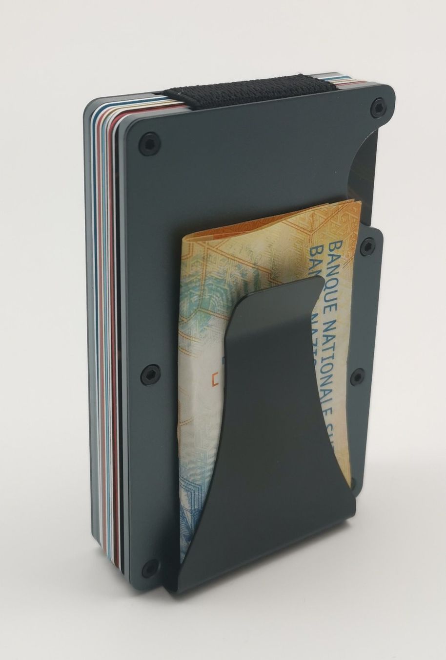 Brieftaschen: Slim Wallet / Kartenetui / Brieftasche - Aluminium / grau – Neu (gemäss Beschreibung) aus Niederglatt ZH von K1r7 4