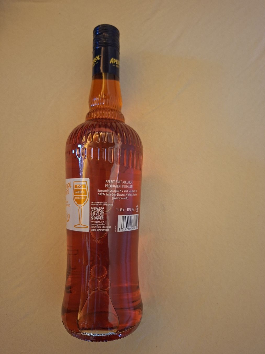 Spiritueux: Aperol Aperitivo 1 Liter Flasche ungeöffnet – Neuf avec emballage d'origine à Watt par MG_Products 1