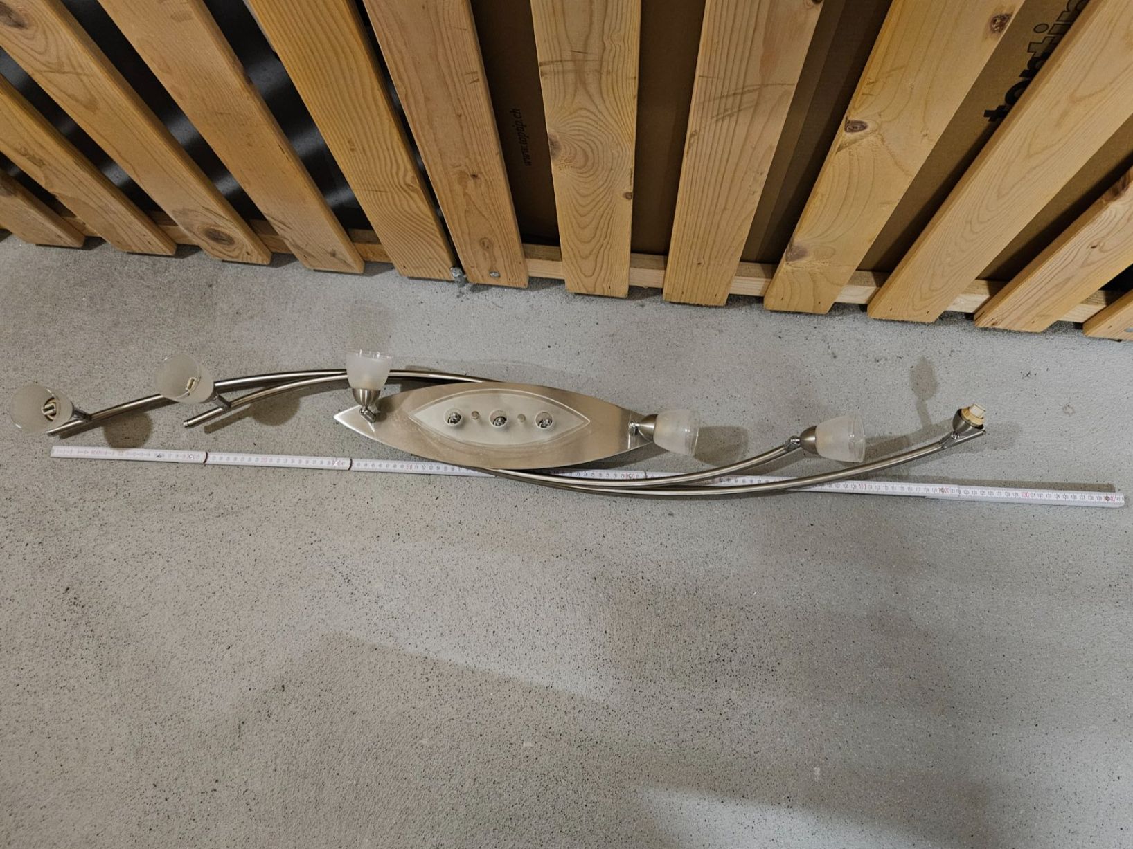 Lampadari & plafoniere: Moderne Deckenleuchte Chromstahl ca 125cm Länge – Usato da Chur venduto da Einszweidreiviermein