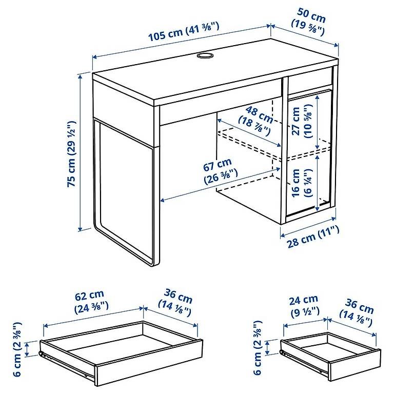 Scrivanie: Bürotisch MICKE von Ikea – Usato da Belp venduto da Ferdi80 3