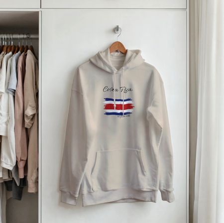 Hoodie Costa Rica Motiv beige neu und originalverpackt