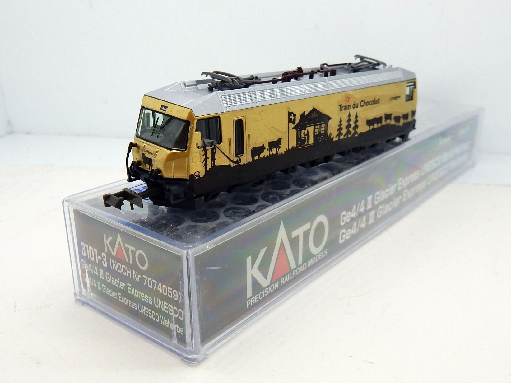 Kato Modellini di ferrovie: N - MOB   Motrice Ge 4/4 III   -"Train chocolat " - – Nuovo (secondo la descrizione) da Locarno venduto da Gudrun2