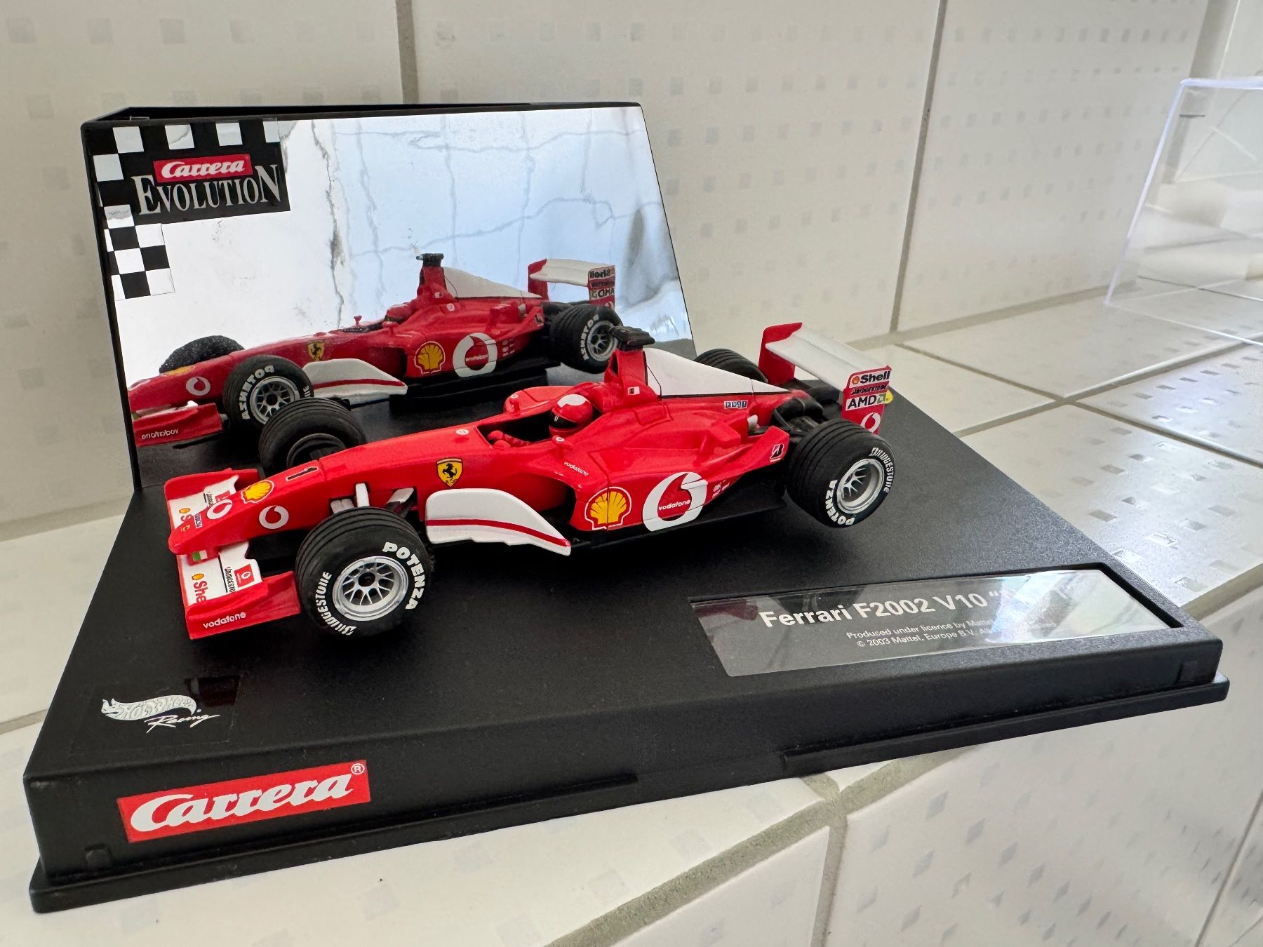 Carrera Modellini d'auto: Carrera 25706 Evolution Ferrari F2002 V10 "No. 1" – Usato da Winterthur venduto da dan_692p 1