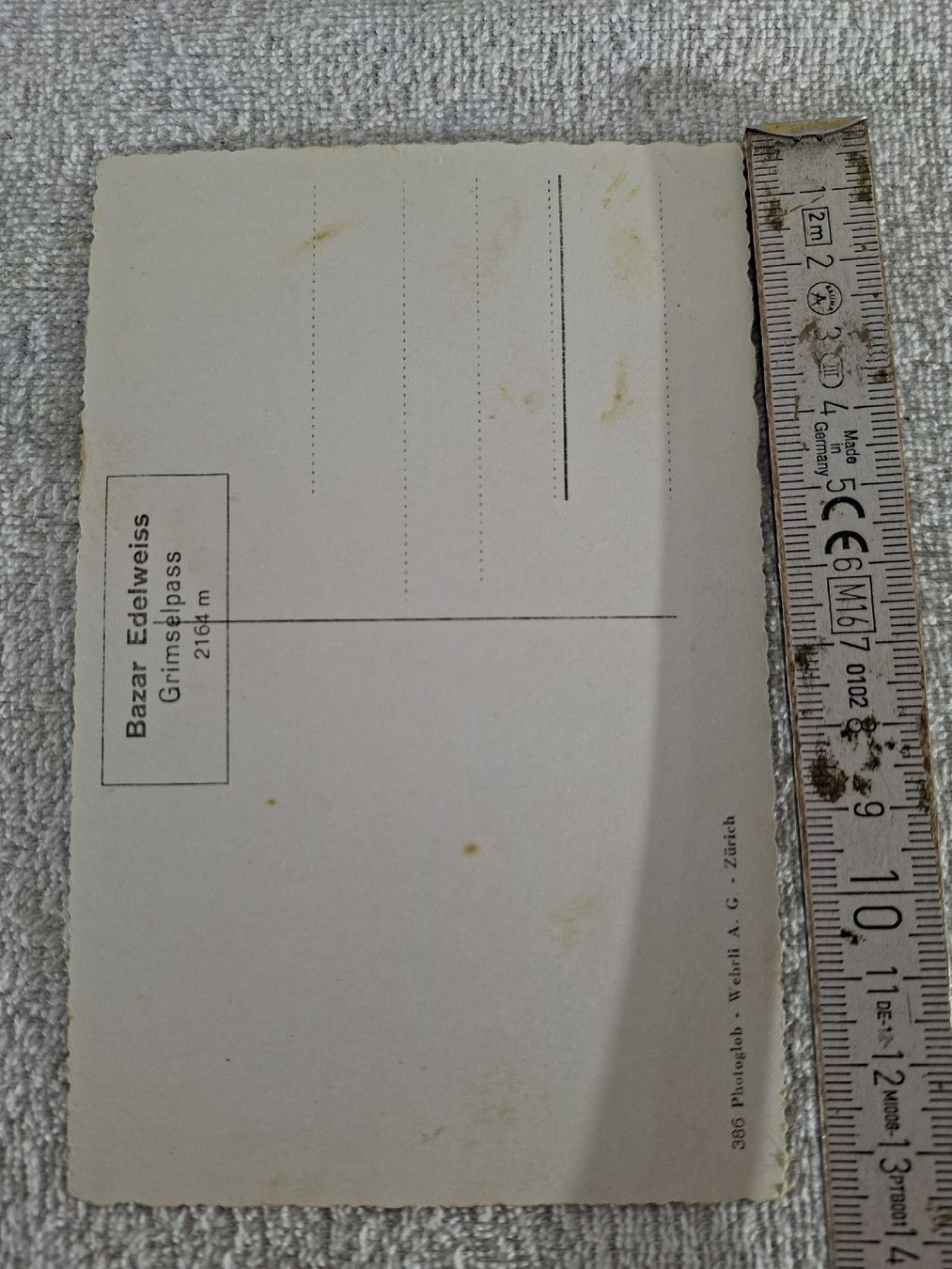 Cartoline postali: 4 alte Ansichtskarten Grimsel Nr.1 – Usato da Grindelwald venduto da carro5 8