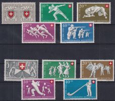 F14) Pro Patria 1950 - 1951, mit Gummi ohne Falz
