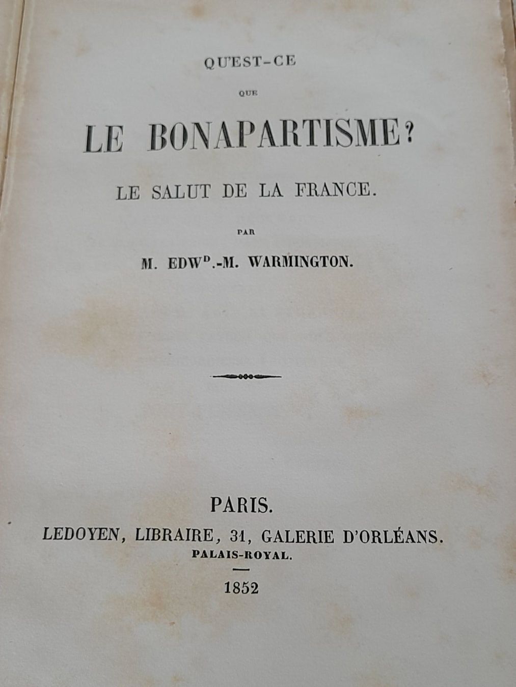 Livres: Le Bonapartisme Paris 1852 – D'occasion à Thun par JeJoe 4