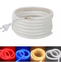 + 20 m 360° Rund Neon LED Stripe Streifen ip65 Kaltweiss