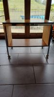 Beistelltisch mit Rollen und 2 Ablagen