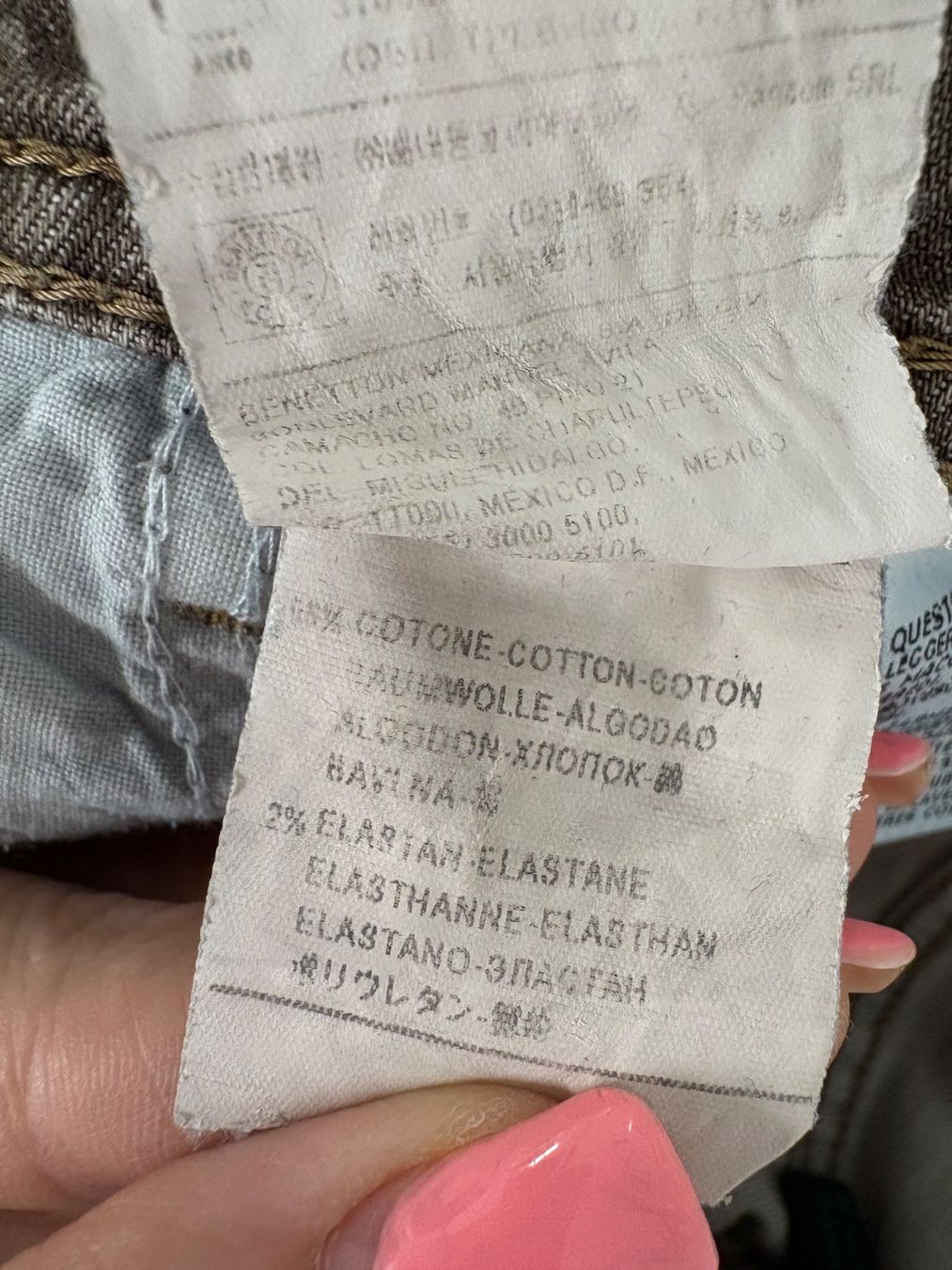 Benetton Jeans: Benetton Jeans Slim, Gr. 30  braun knöchellang – Gebraucht aus Regensdorf von secondchancefashion 3