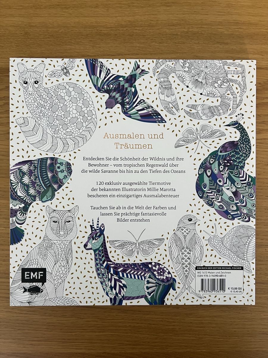 Libri: Malbuch - Millie Marotta - Wunder der Wildnis – Usato da Winterthur venduto da Wikingerlady 1