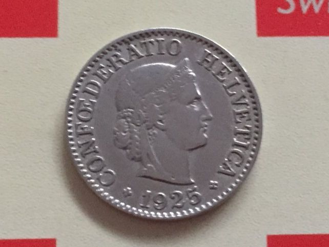 Tutti le monete: 10 Rappen 1925 ss+, nur 3,0 Mio! – Usato da Elsau venduto da herbybay